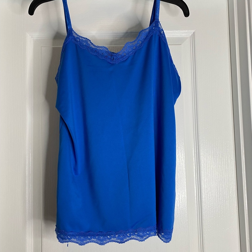 Fashion Bug camisole, size L, blue